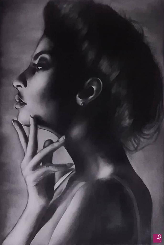 quadri in vendita online - Portrait of woman