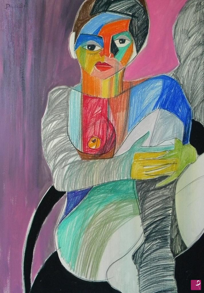 quadri in vendita online - Portrait of woman