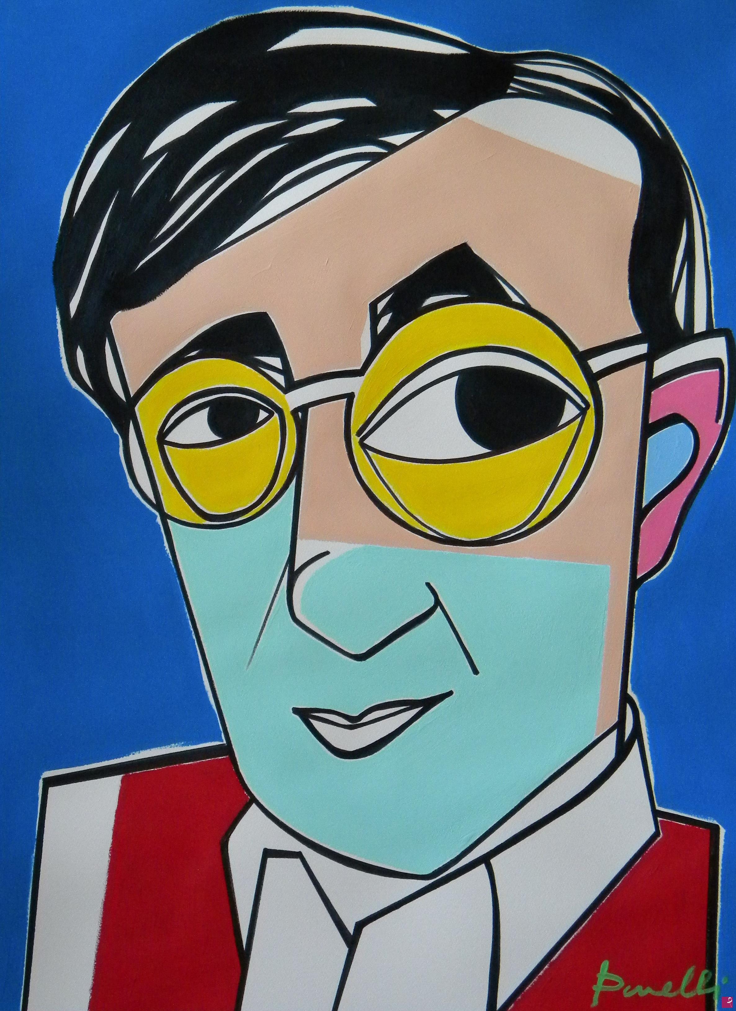 quadri in vendita online - Portrait of Woody Allen