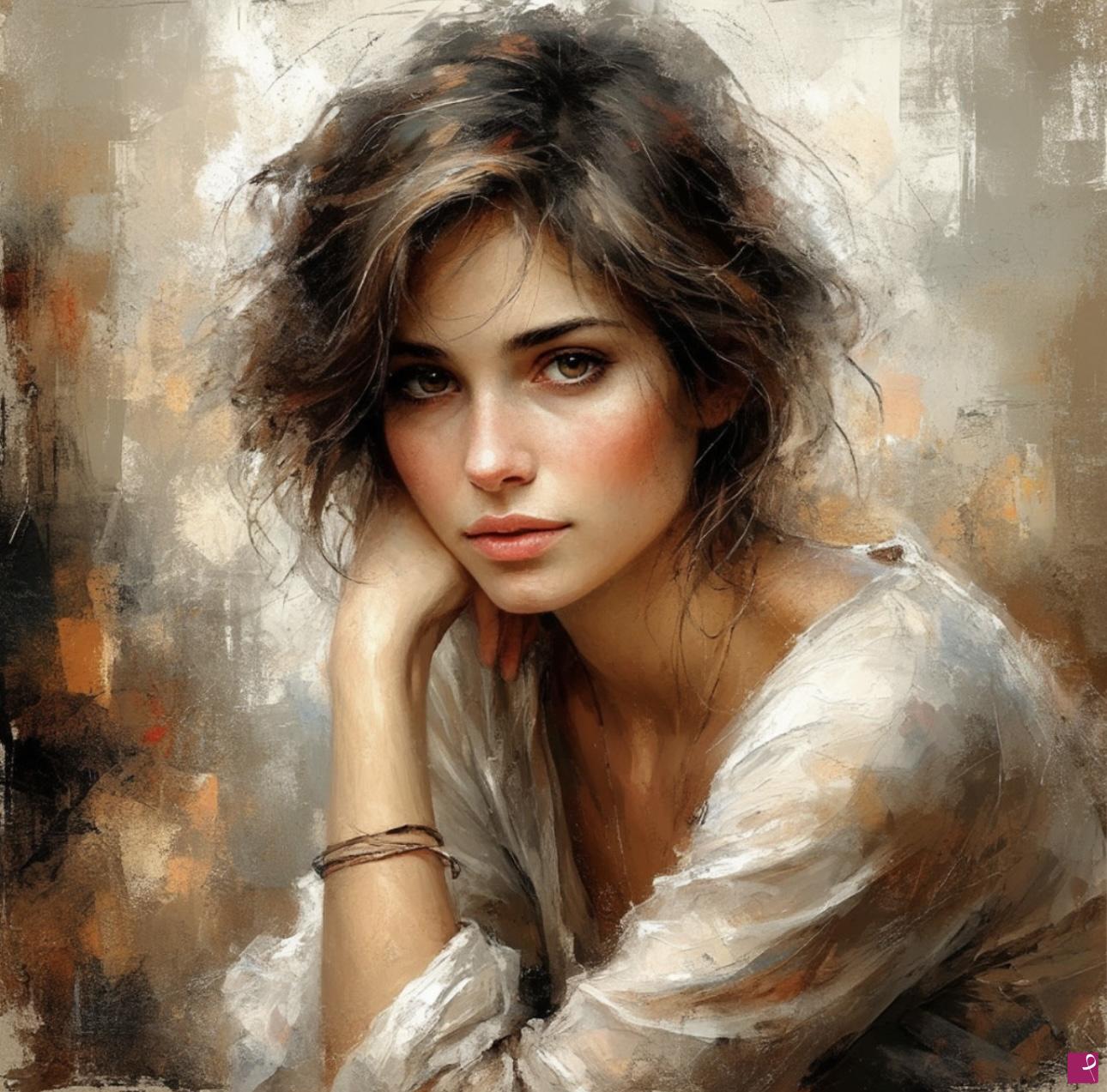quadri in vendita online - Portrait woman 