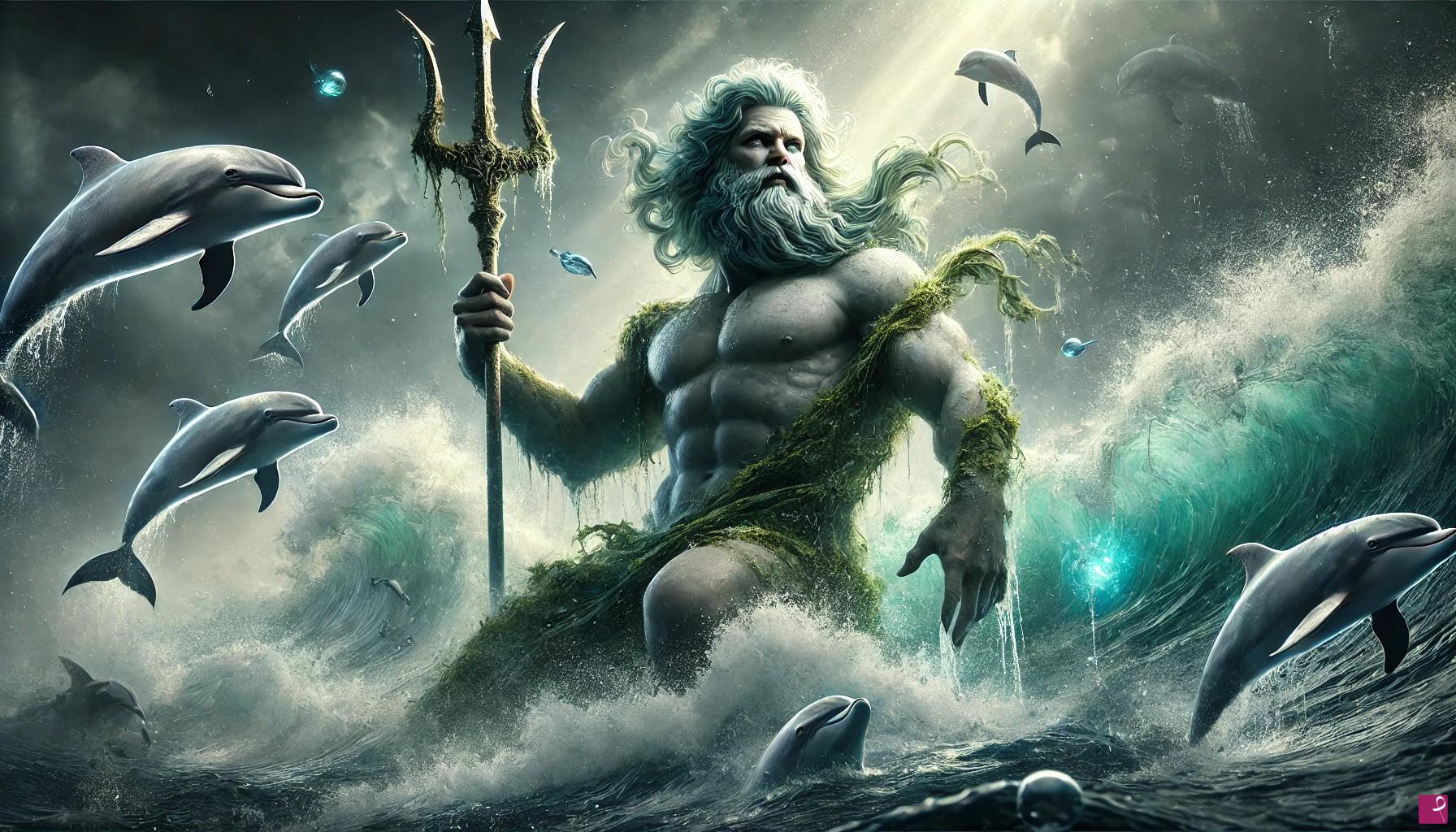quadri in vendita online - Poseidone, Dio greco del mare