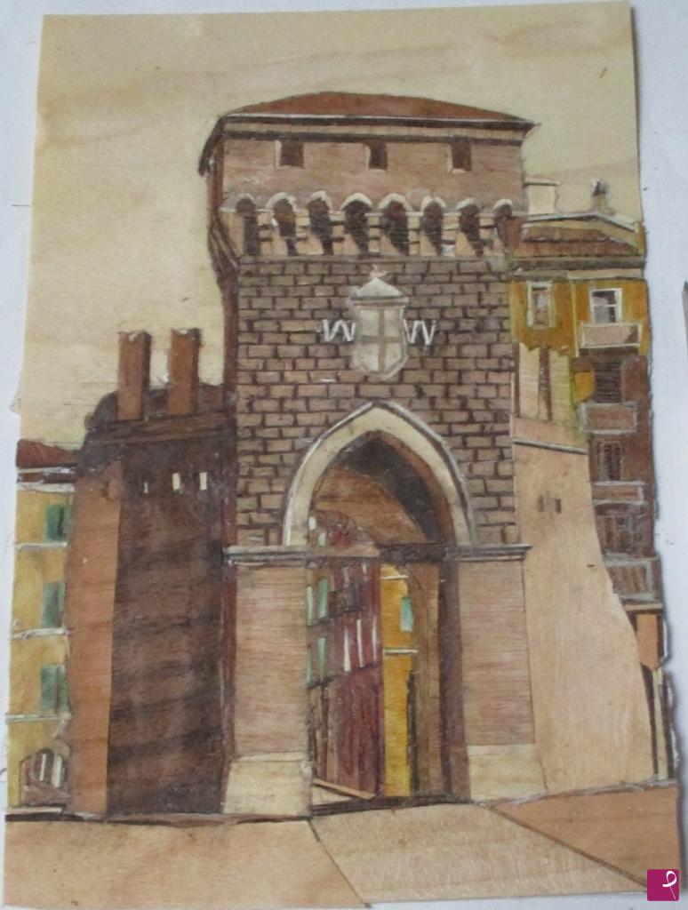 quadri in vendita online - Posta San Felice, Bologna (Tarsia lignea)