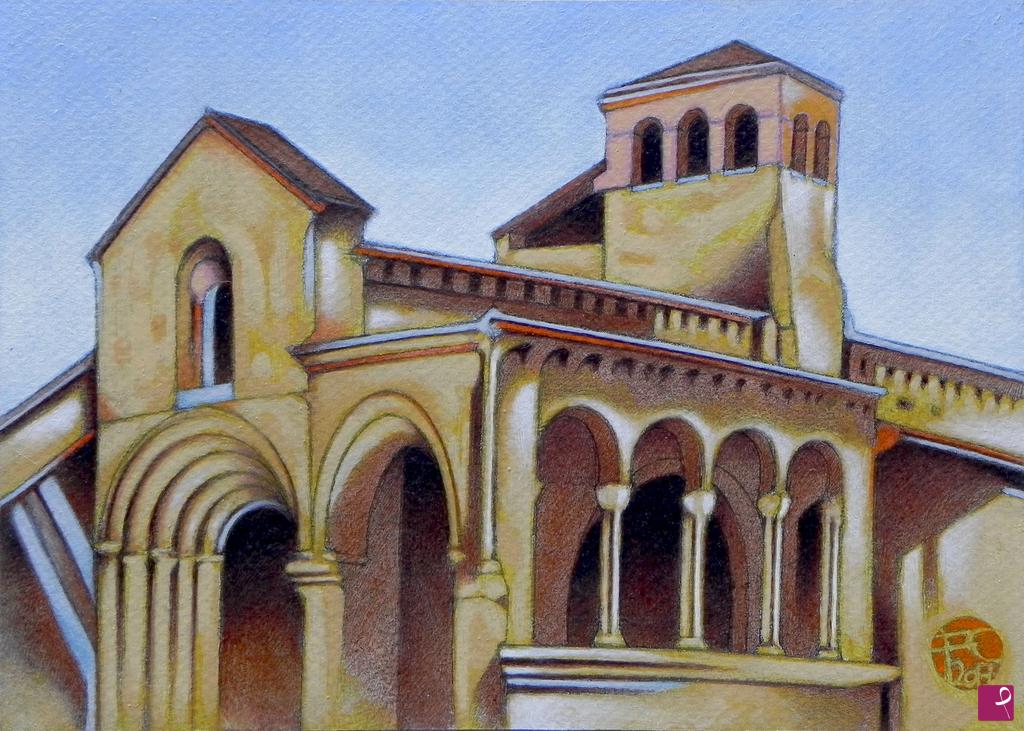 quadri in vendita online - Postcard from Iglesia de la Trinidad, Segovia, Spain