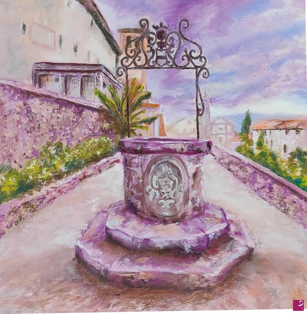 quadri in vendita online - Pozzo del Castello di Colloredo di Monte Albano