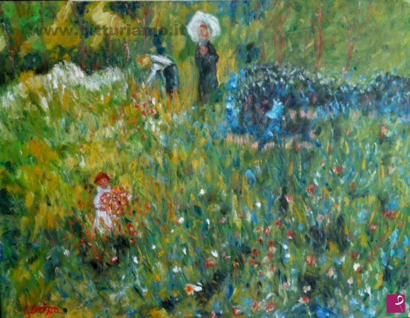quadri in vendita online - Prato in fiore