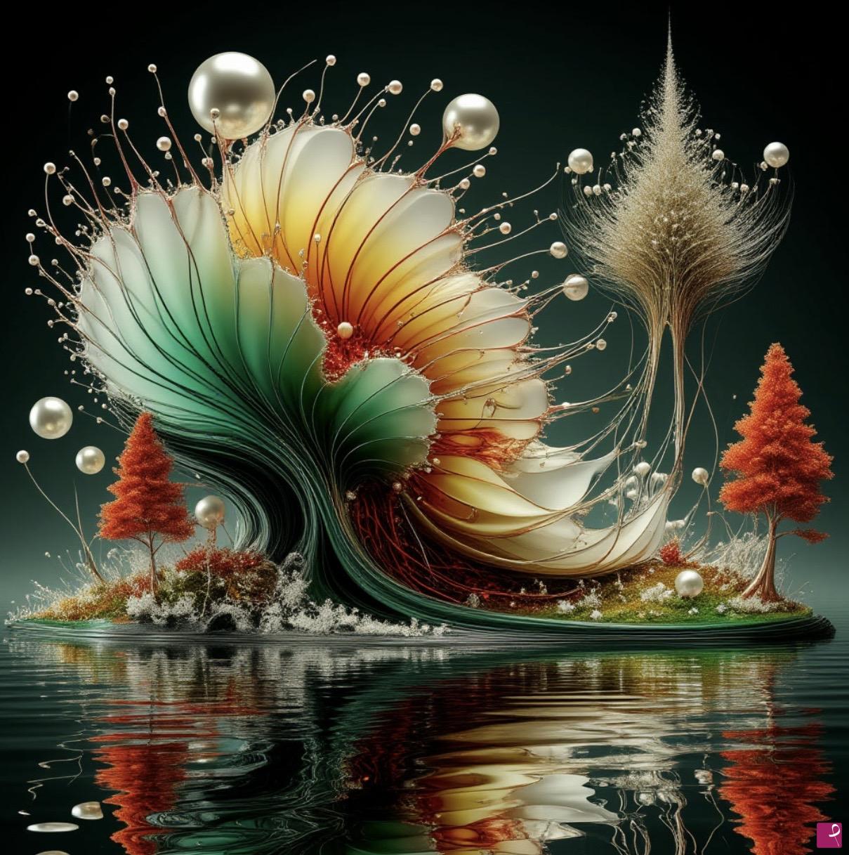 quadri in vendita online - Predatory flower
