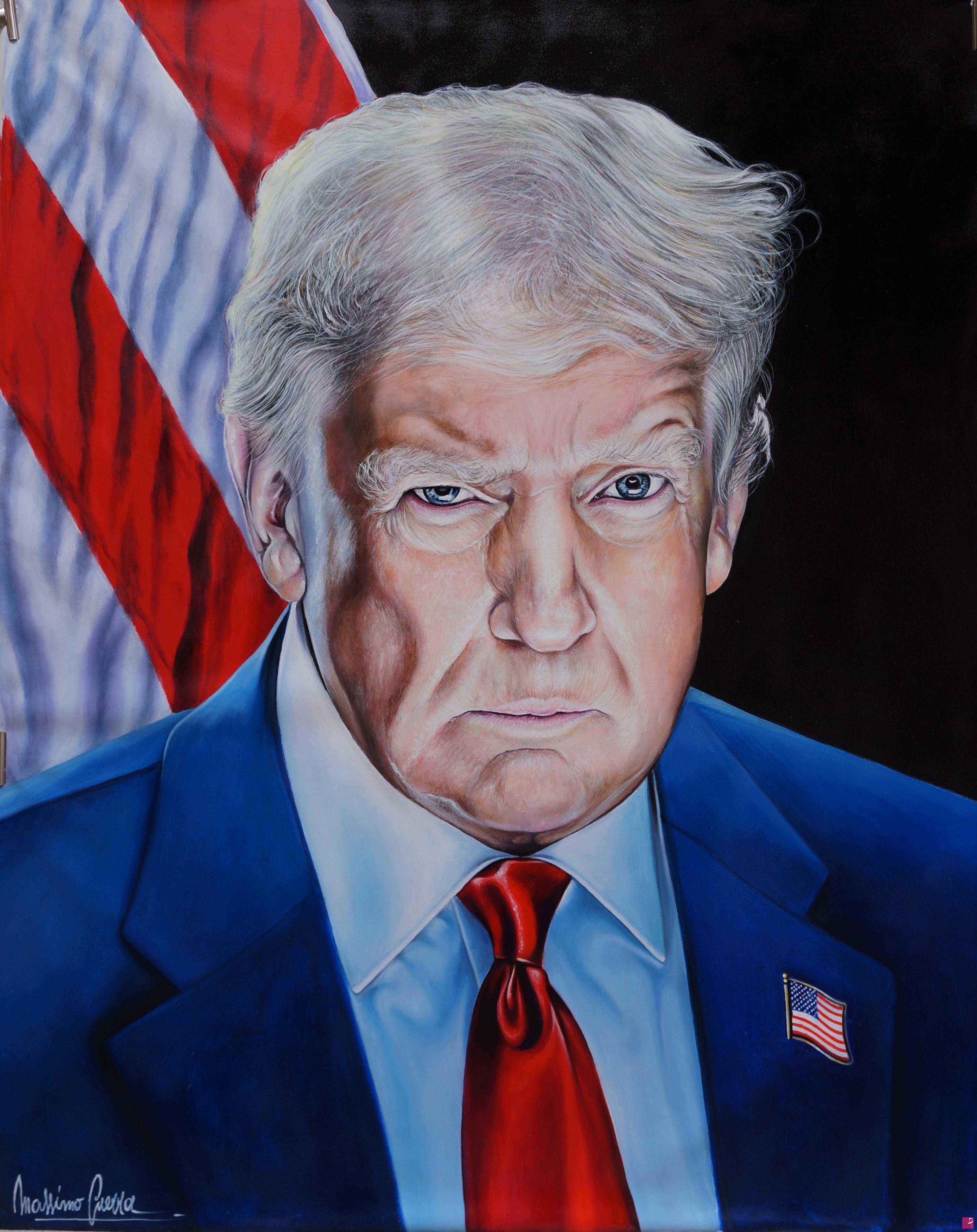 quadri in vendita online - "Presidente Donald Trump" 
