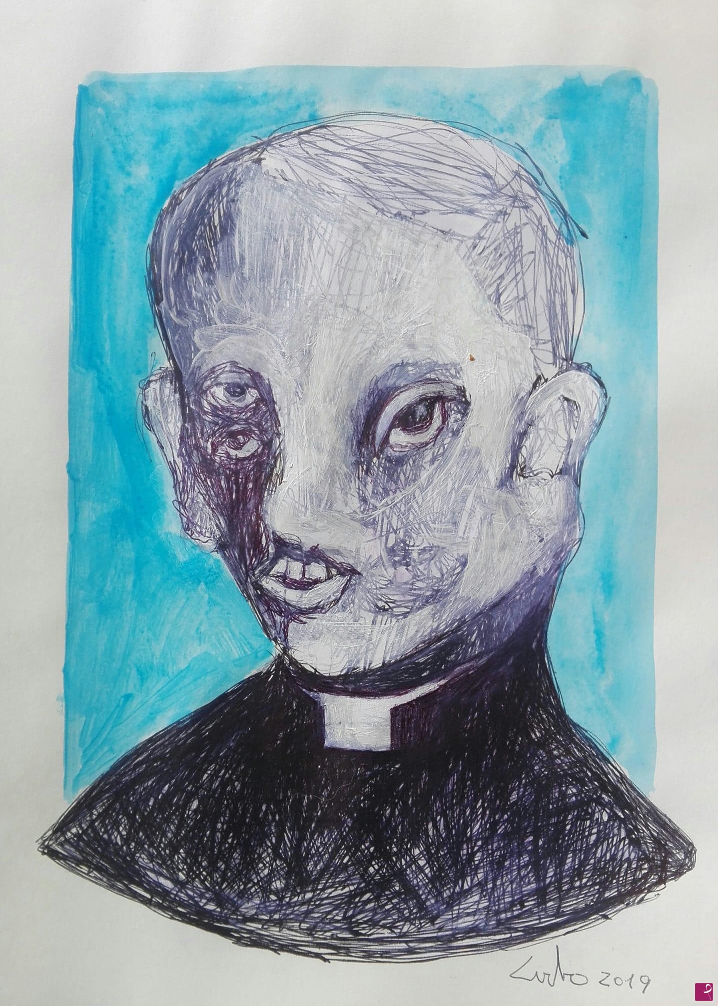 quadri in vendita online - Priest III 