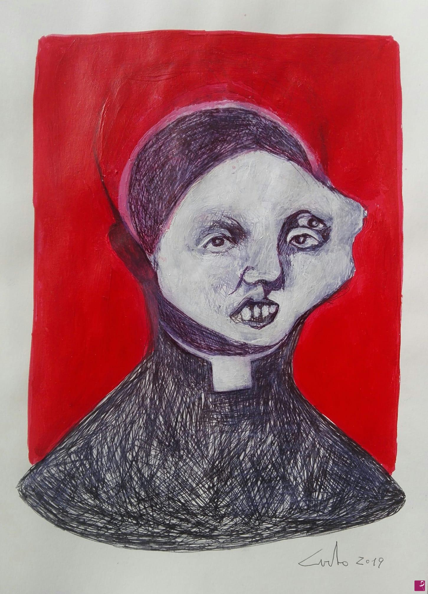 quadri in vendita online - Priest IV 