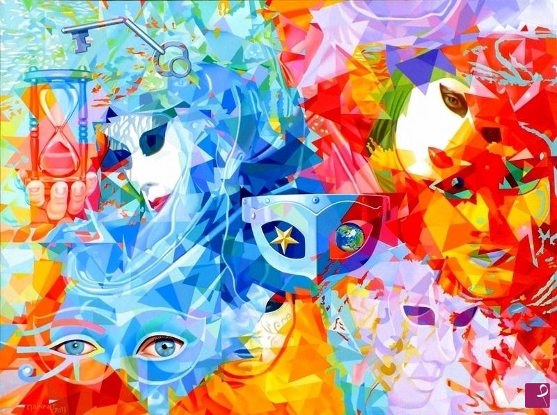 quadri in vendita online - PRIGIONIERI DI UN ANTICO E INFAME CARNEVALE