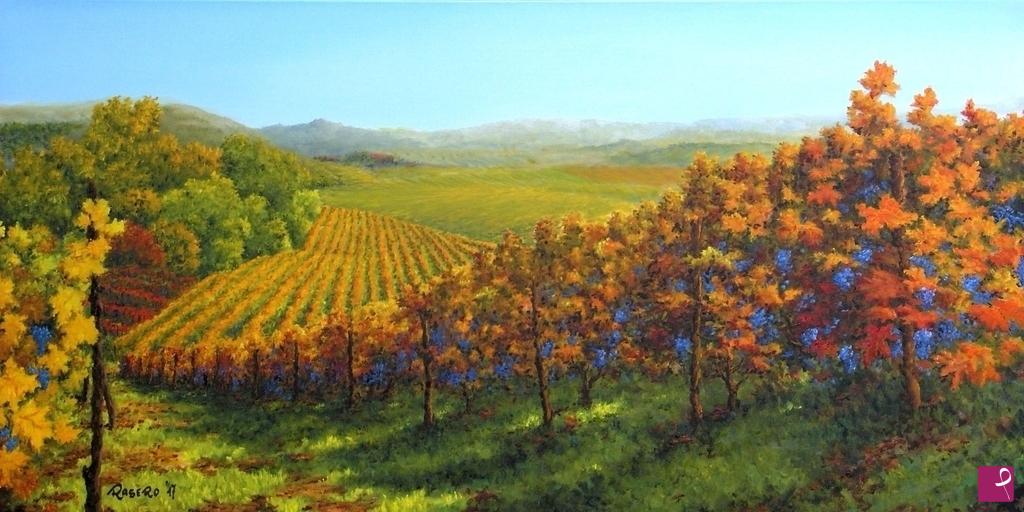 quadri in vendita online - Prima della vendemmia