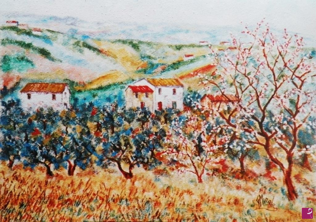 quadri in vendita online - PRIMAVERA A RIPE  BIANCHE 