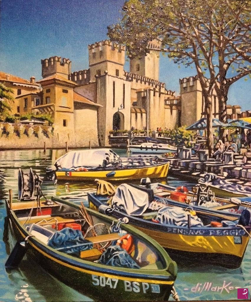 quadri in vendita online - Primavera a Sirmione
