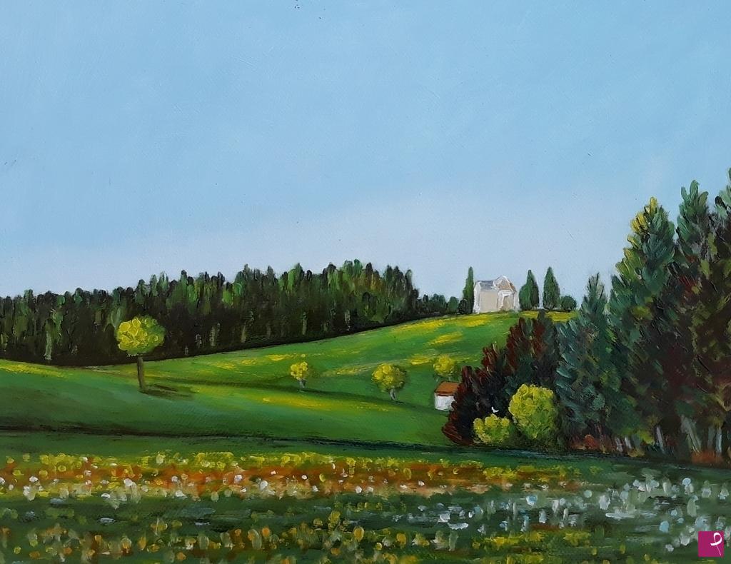 quadri in vendita online - PRIMAVERA  IN COLLINA (2017)