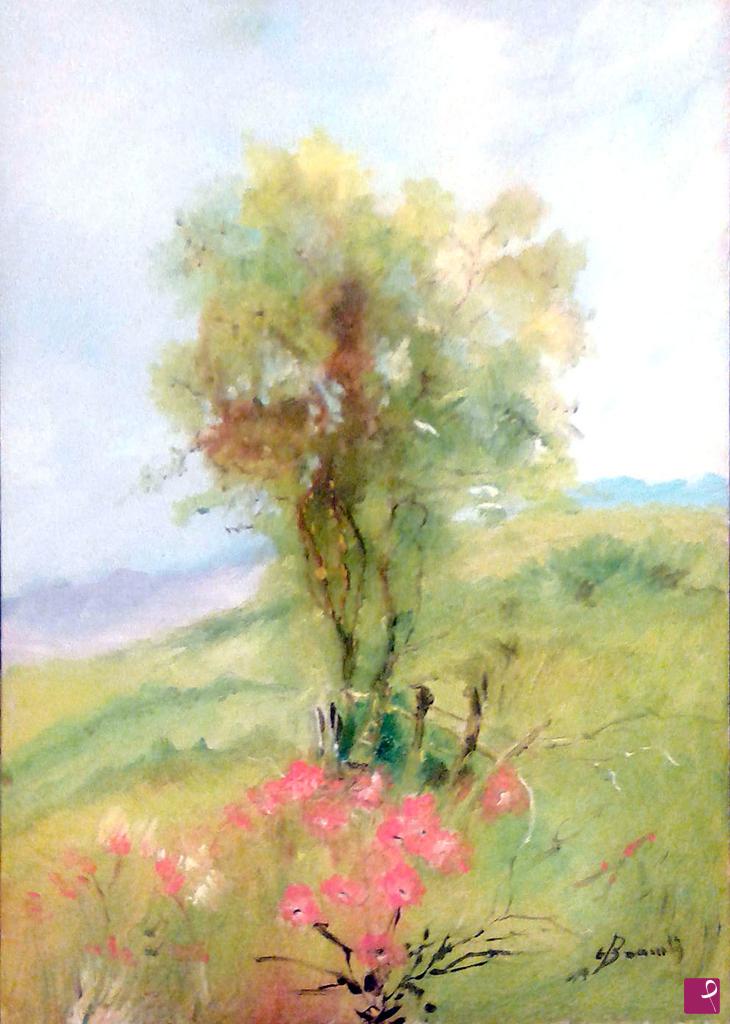 quadri in vendita online - primavera in collina
