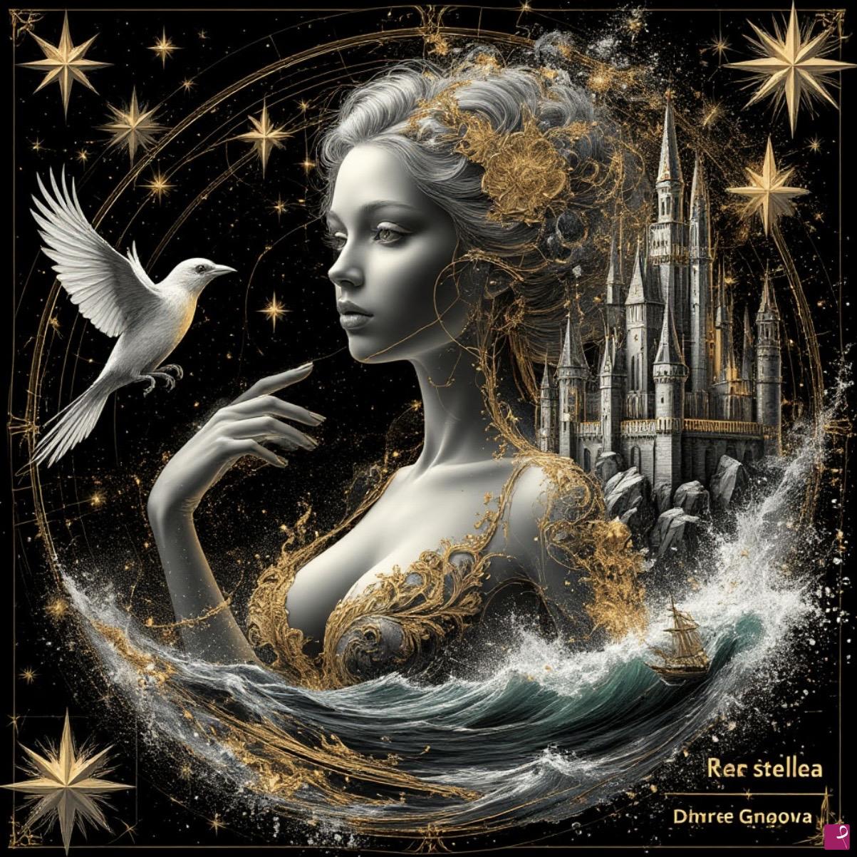 quadri in vendita online - Princess and doves2