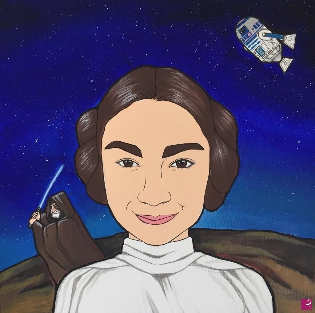 quadri in vendita online - Princess Leia
