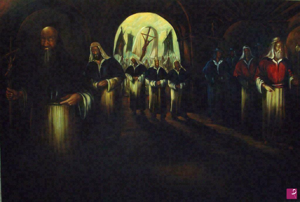 quadri in vendita online - Processione continua di fede