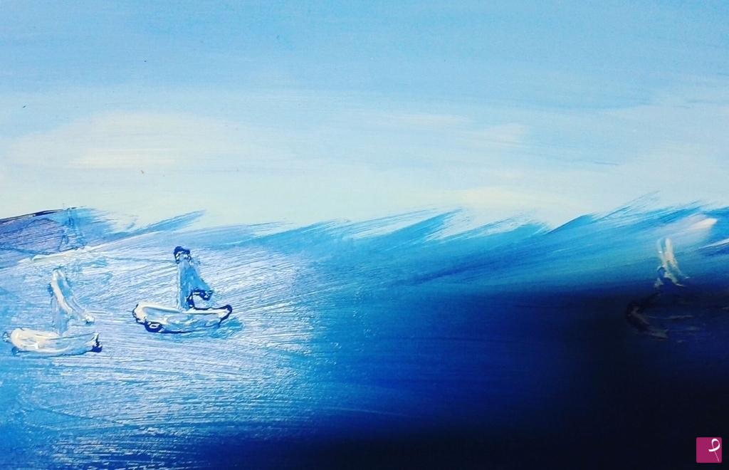 quadri in vendita online - Profondo blu