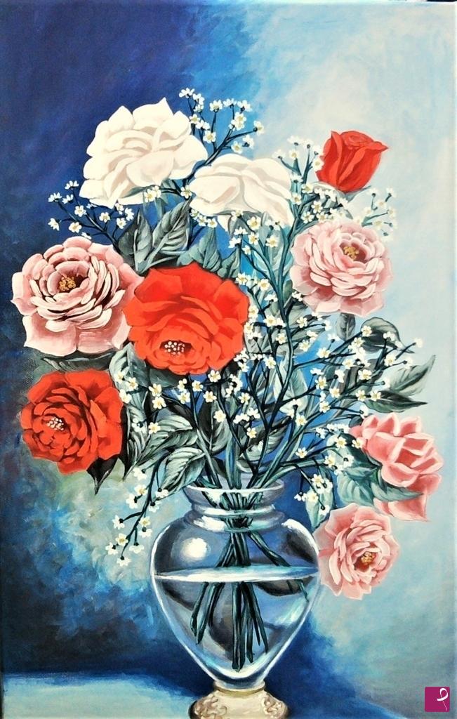 quadri in vendita online - Profumo delle rose