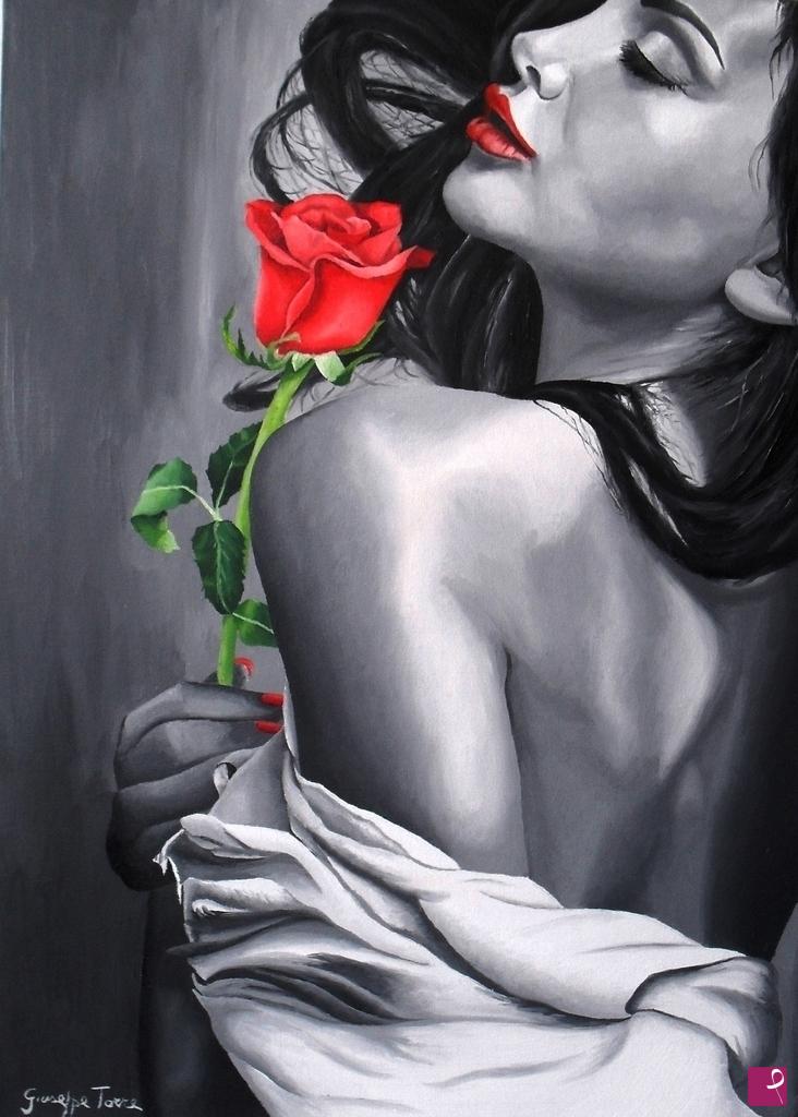 quadri in vendita online - Profumo di rose