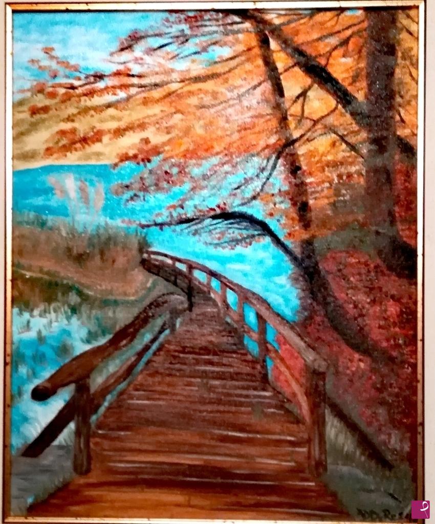 quadri in vendita online - PROMENADE AU LAC 