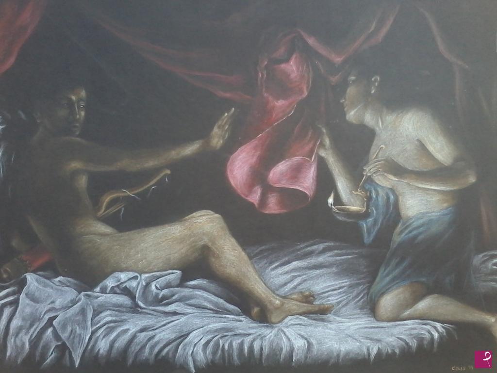 quadri in vendita online - Psiche svela Amore
