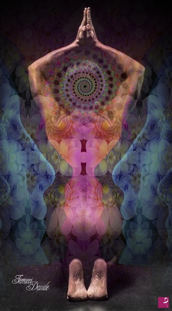 quadri in vendita online - Psychedelic yoga #1