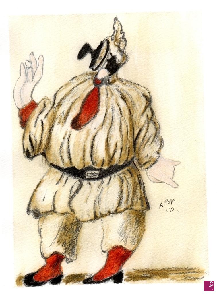 quadri in vendita online - Pulcinella visto da Picasso 