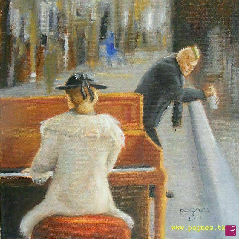 quadri in vendita online - Punk and pianist