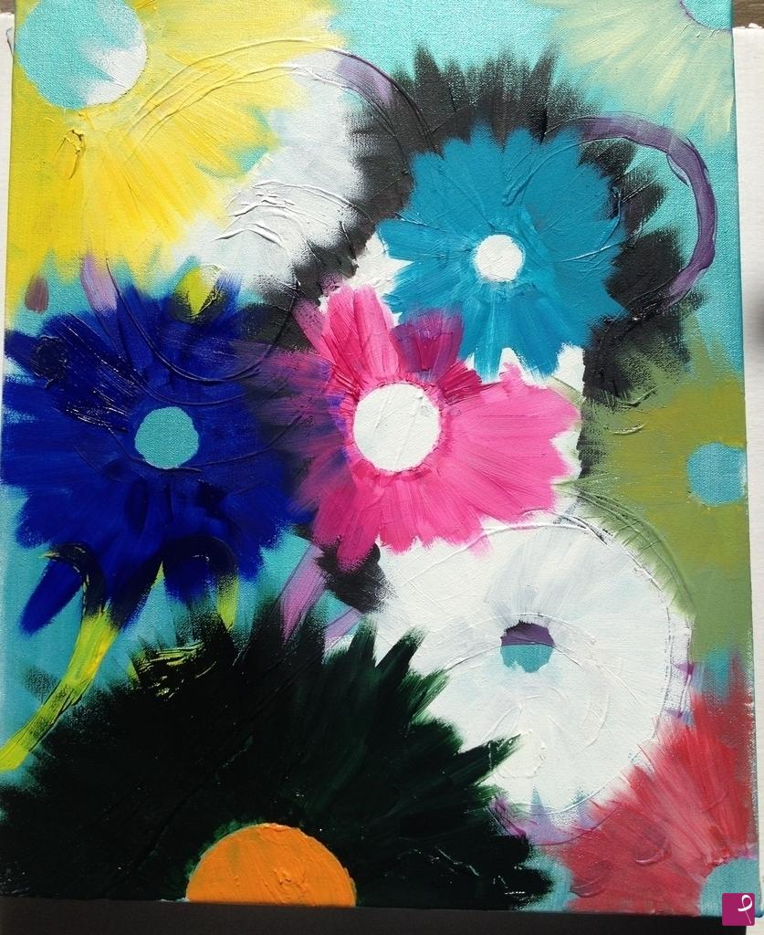 quadri in vendita online - punk flowers
