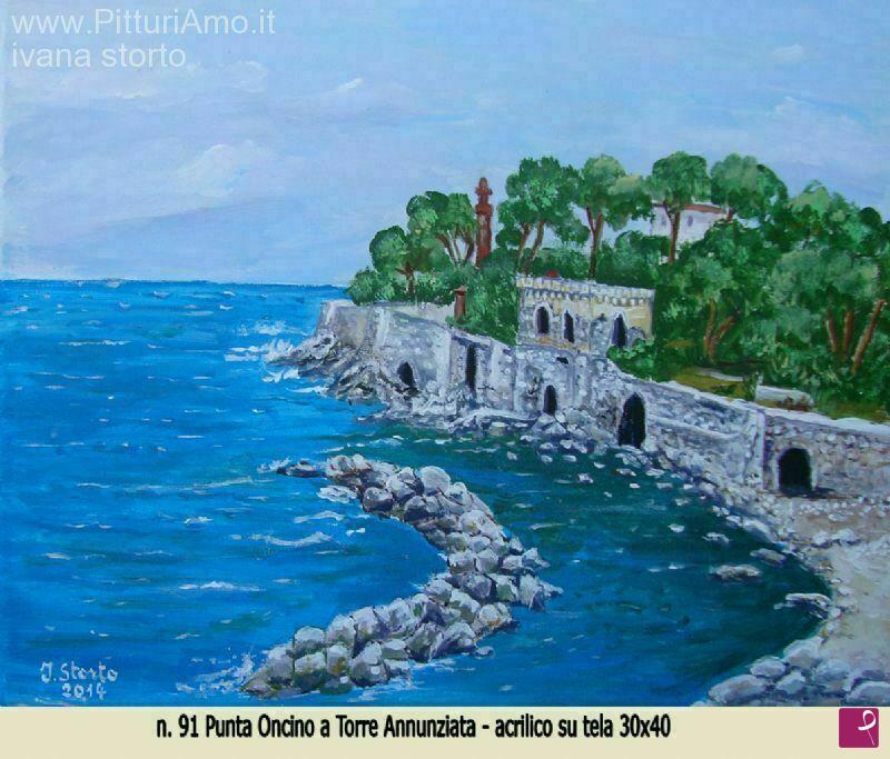 quadri in vendita online - Punta Oncino a Torre Annunziata