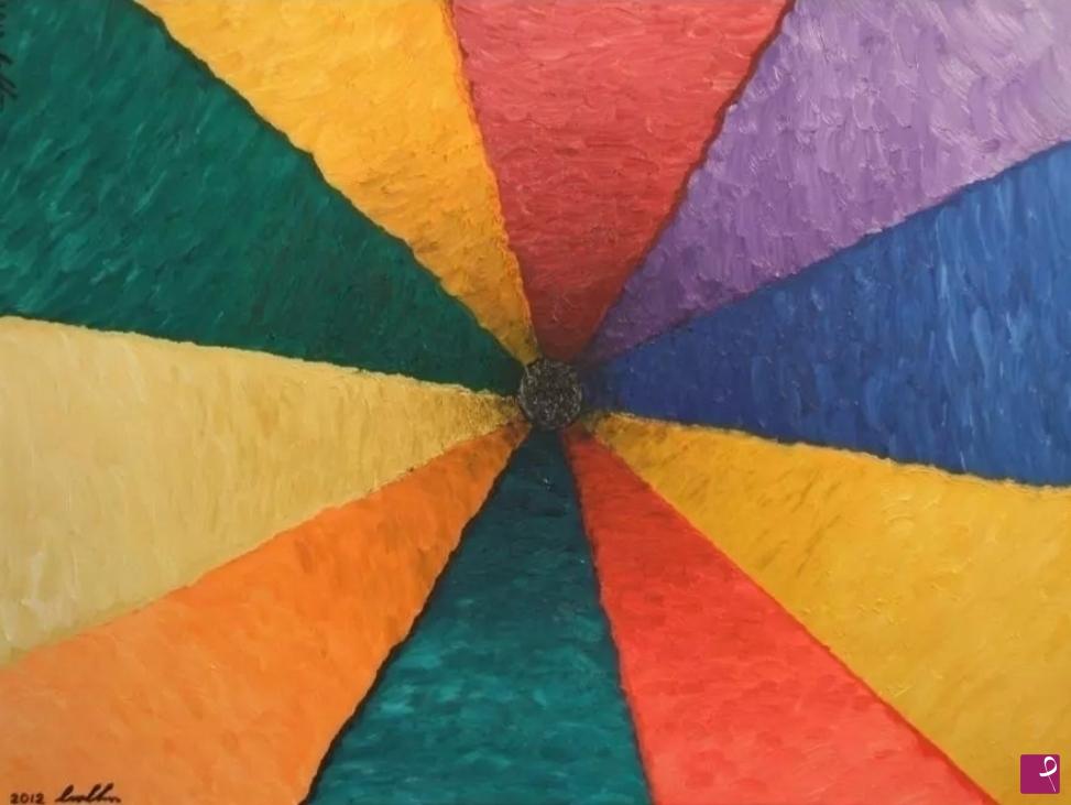 quadri in vendita online - Punto d'incontro.  Diversità di colore e provenienza convergono consapevoli in un necessario punto d'incontro: bisogno di ritrovarsi.
