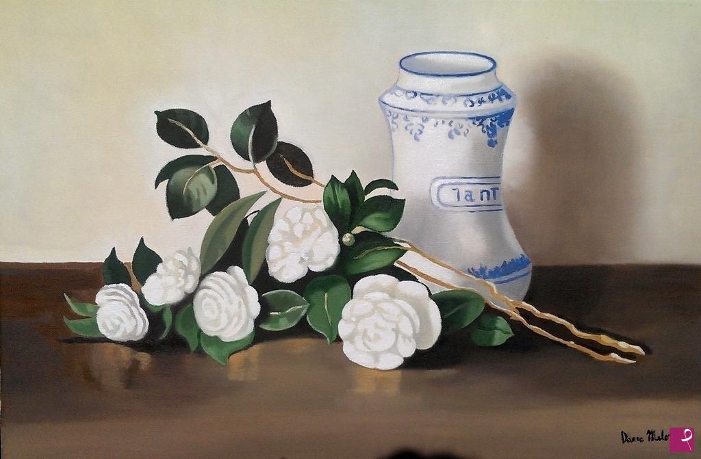 quadri in vendita online - " Purezza"  Still Life natura morta oil on canvas painting.