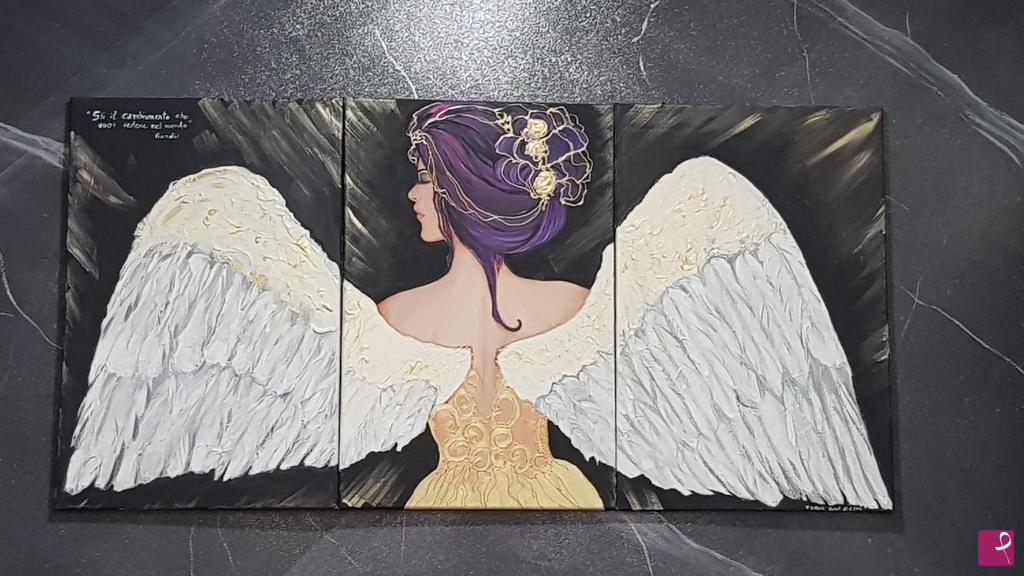 quadri in vendita online - Purple Angel