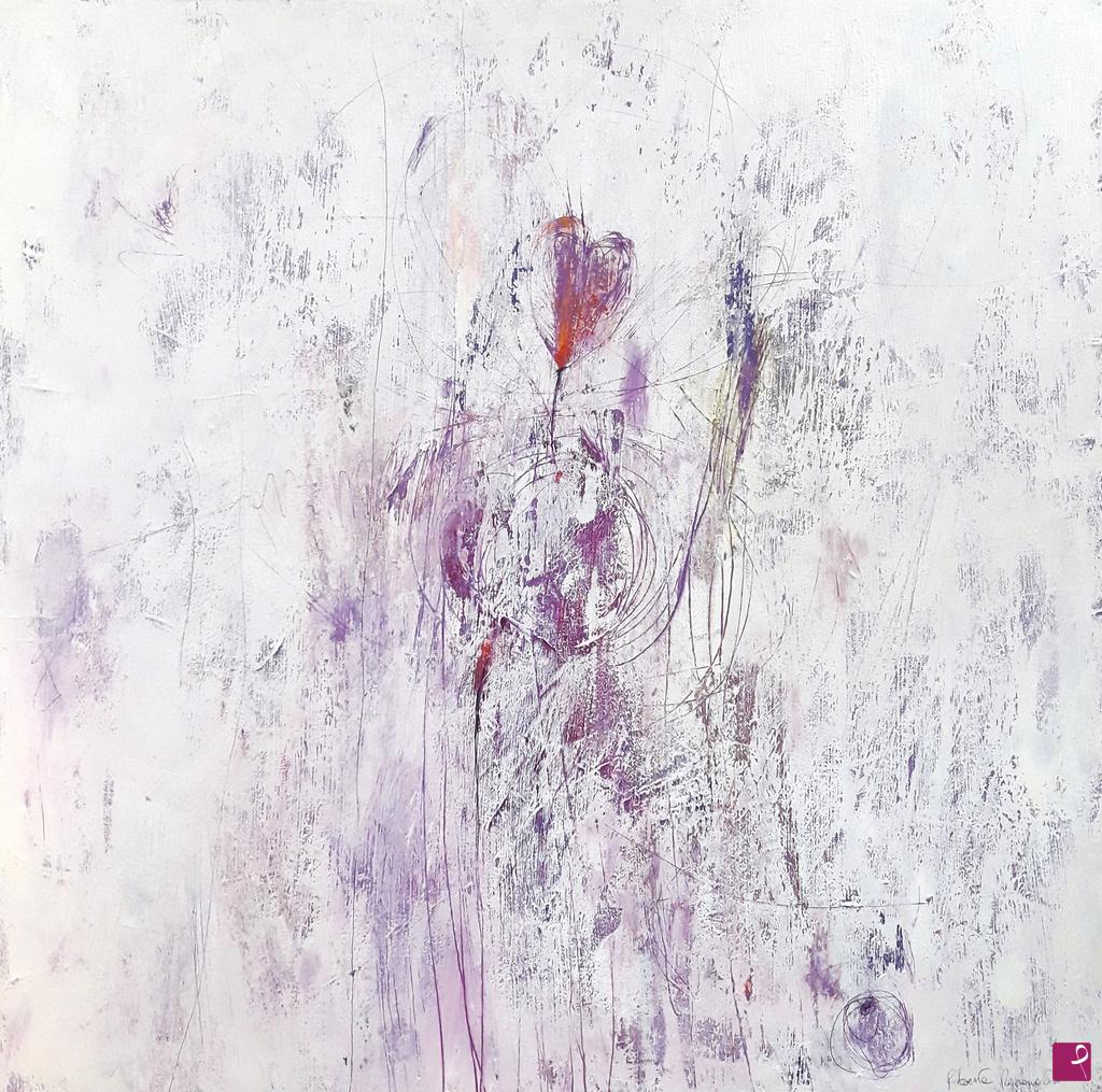 quadri in vendita online - Purple spring 2