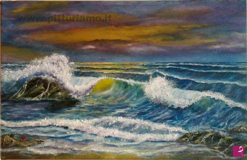 quadri in vendita online - Purple Sunset