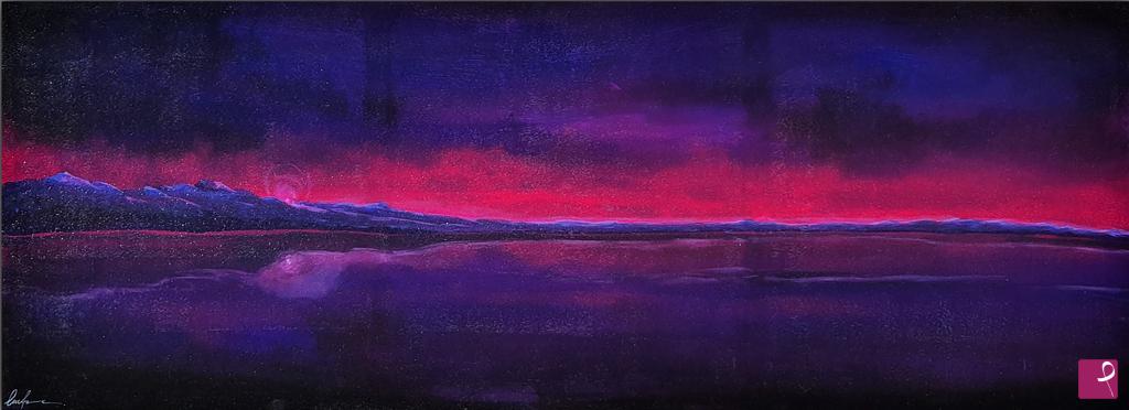 quadri in vendita online - purple sunset