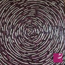quadri in vendita online - Purple swirl