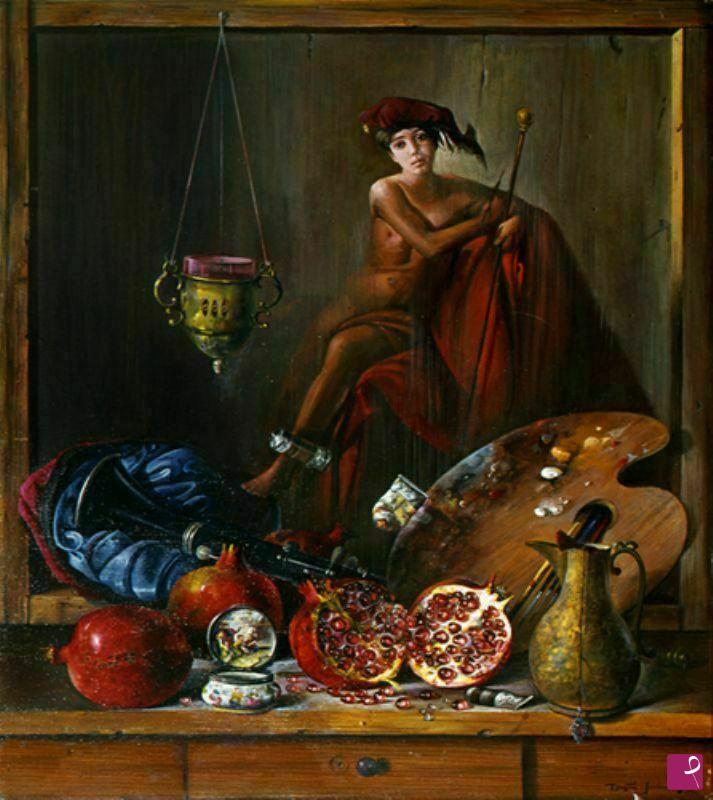 quadri in vendita online - putto rosso