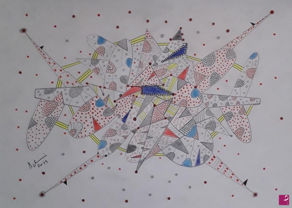 quadri in vendita online - Puzzle cosmico-2019