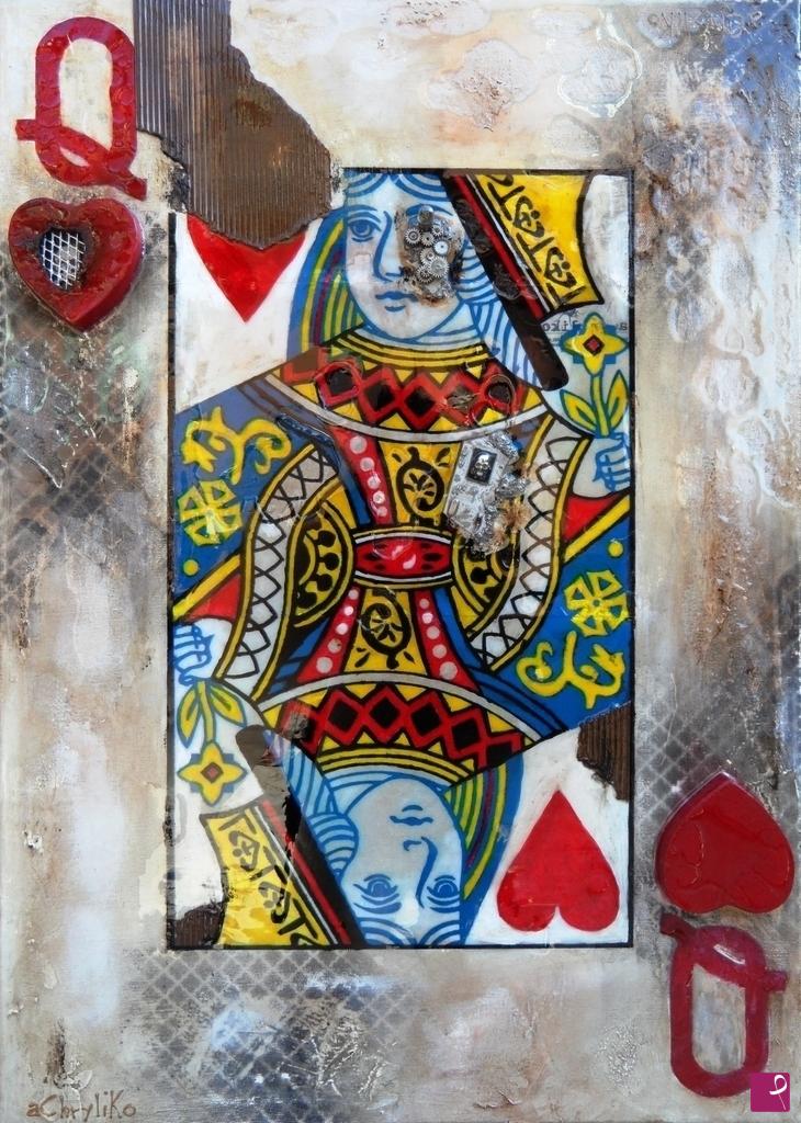 quadri in vendita online - QU33N OF H3arTs