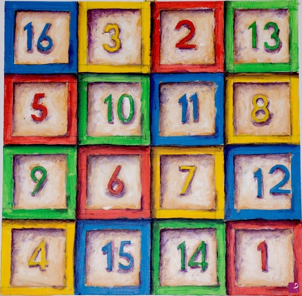 quadri in vendita online - Quadrato magico