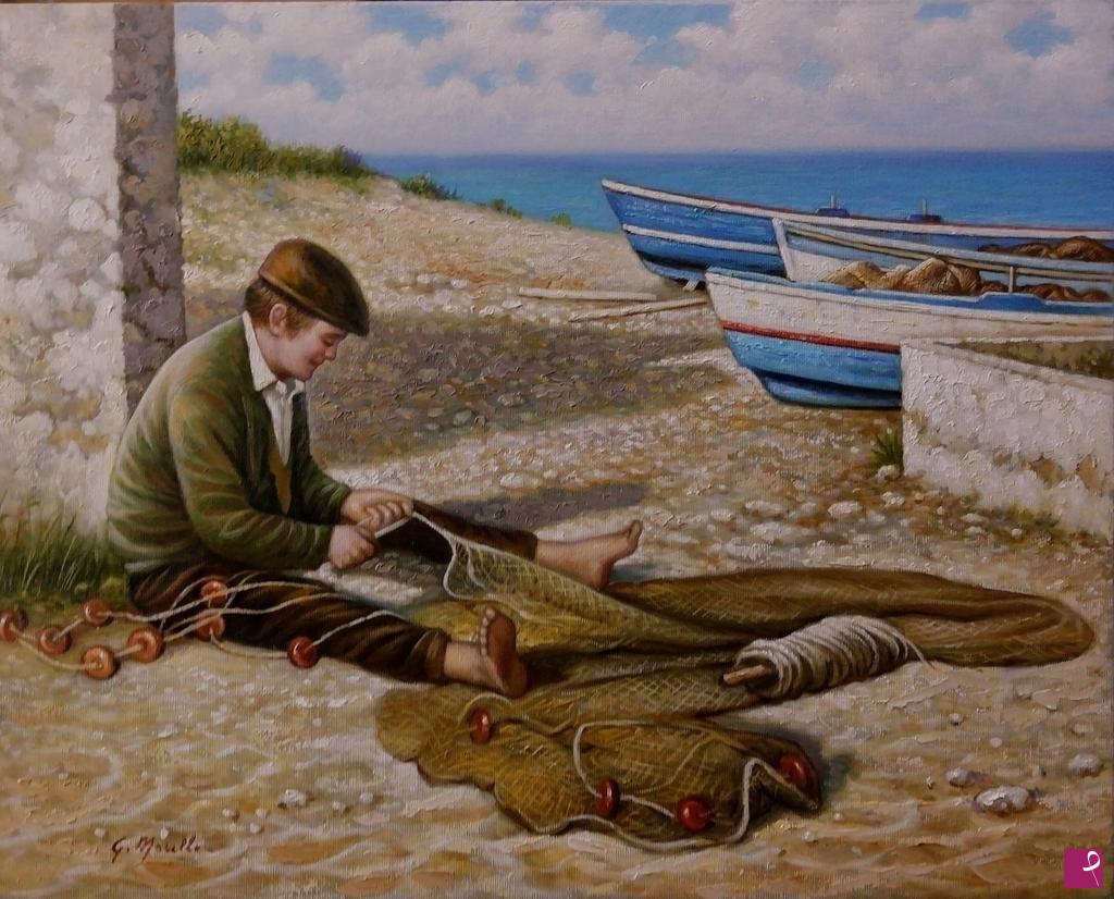 quadri in vendita online - Quadri in vendita - Il pescatore siciliano