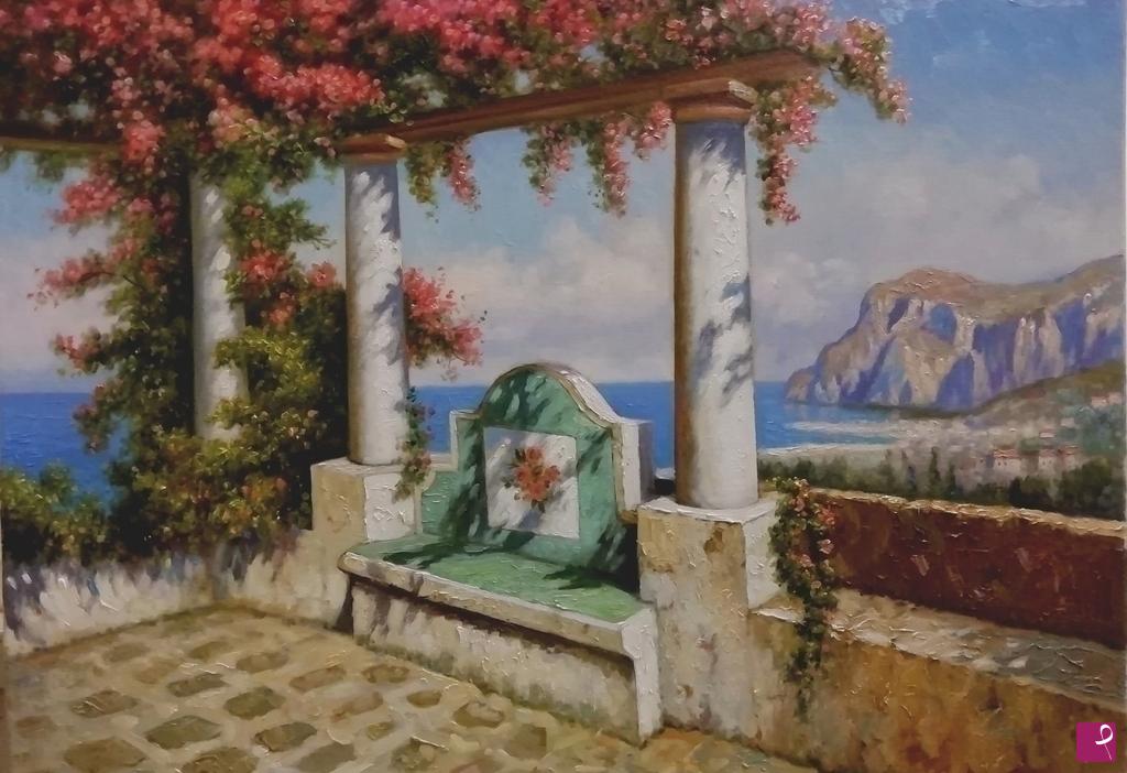 quadri in vendita online - QUADRI IN VENDITA - La terrazza