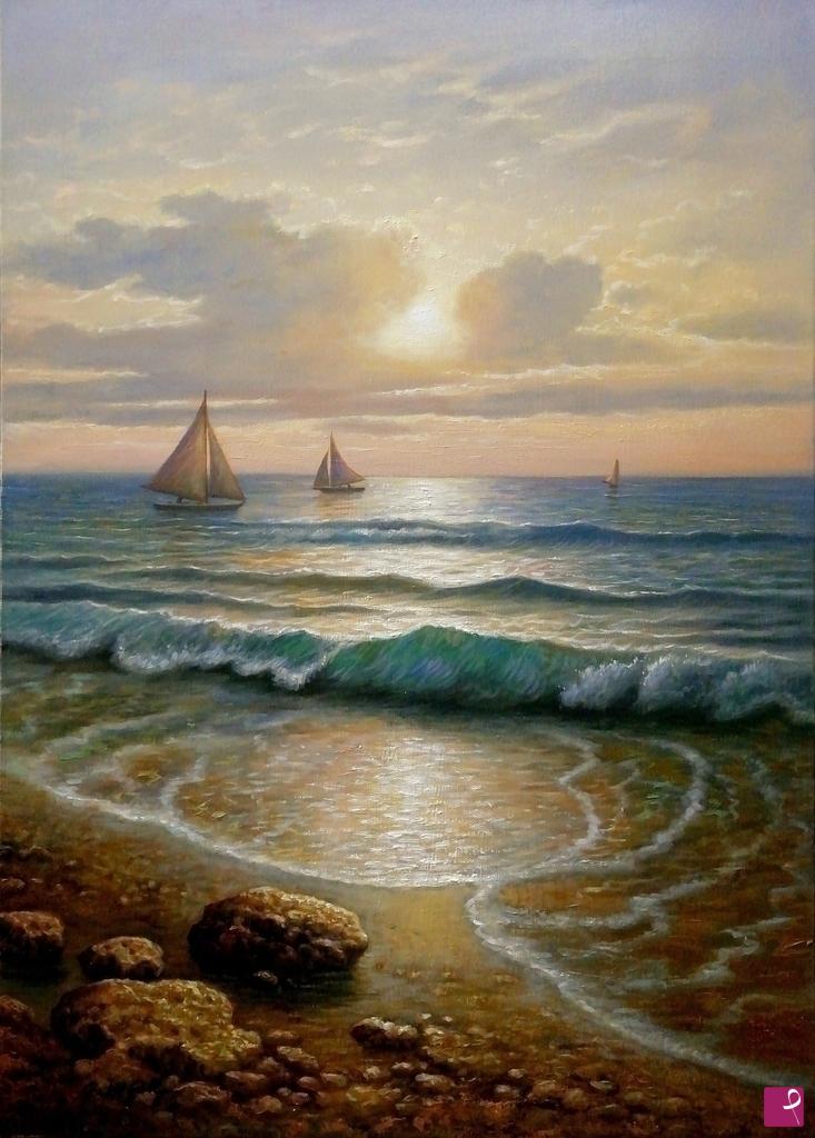 quadri in vendita online - Quadri in vendita - Tramonto sul mare