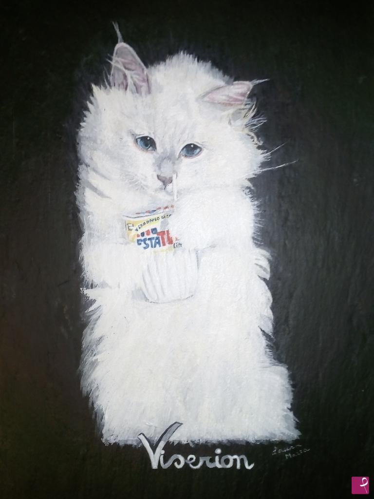 quadri in vendita online - Quadro del gatto "Viserion"