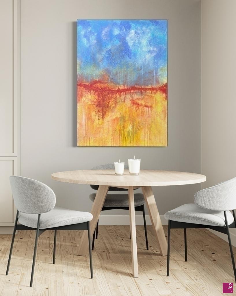 quadri in vendita online - Quadro industrial design ruggine dipinto a mano 160x 130cm