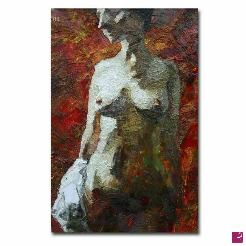 quadri in vendita online - Quadro moderno, nudo femminile olio su tela