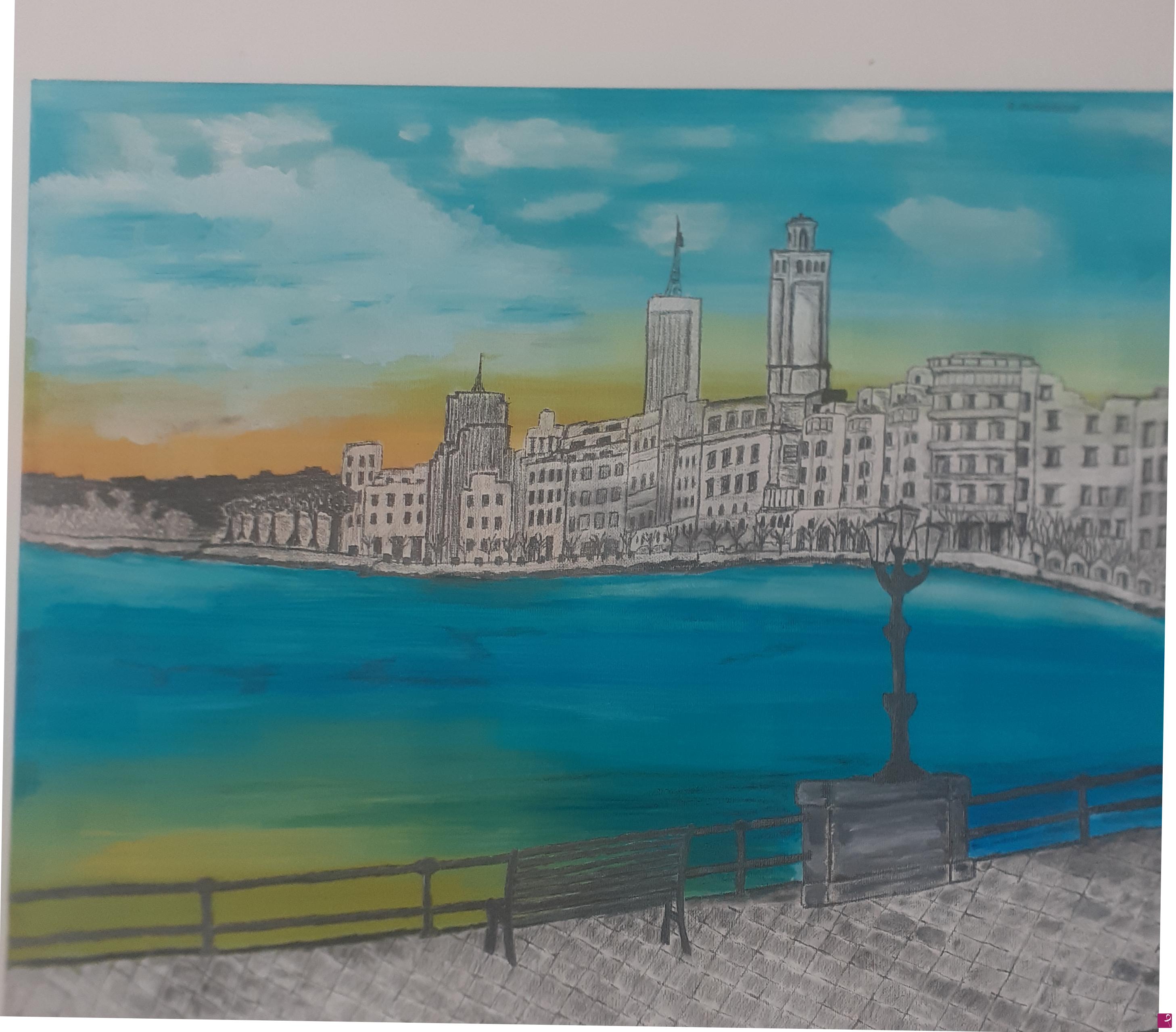 quadri in vendita online - Quadro su tela Un alba di primavera a Bari